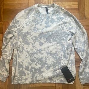 Brand new Lululemon City Sweat Crew gray and white sweatshirt (size L)